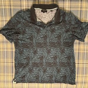 Ted baker patterned polo size 4 - approx Med/Lg
